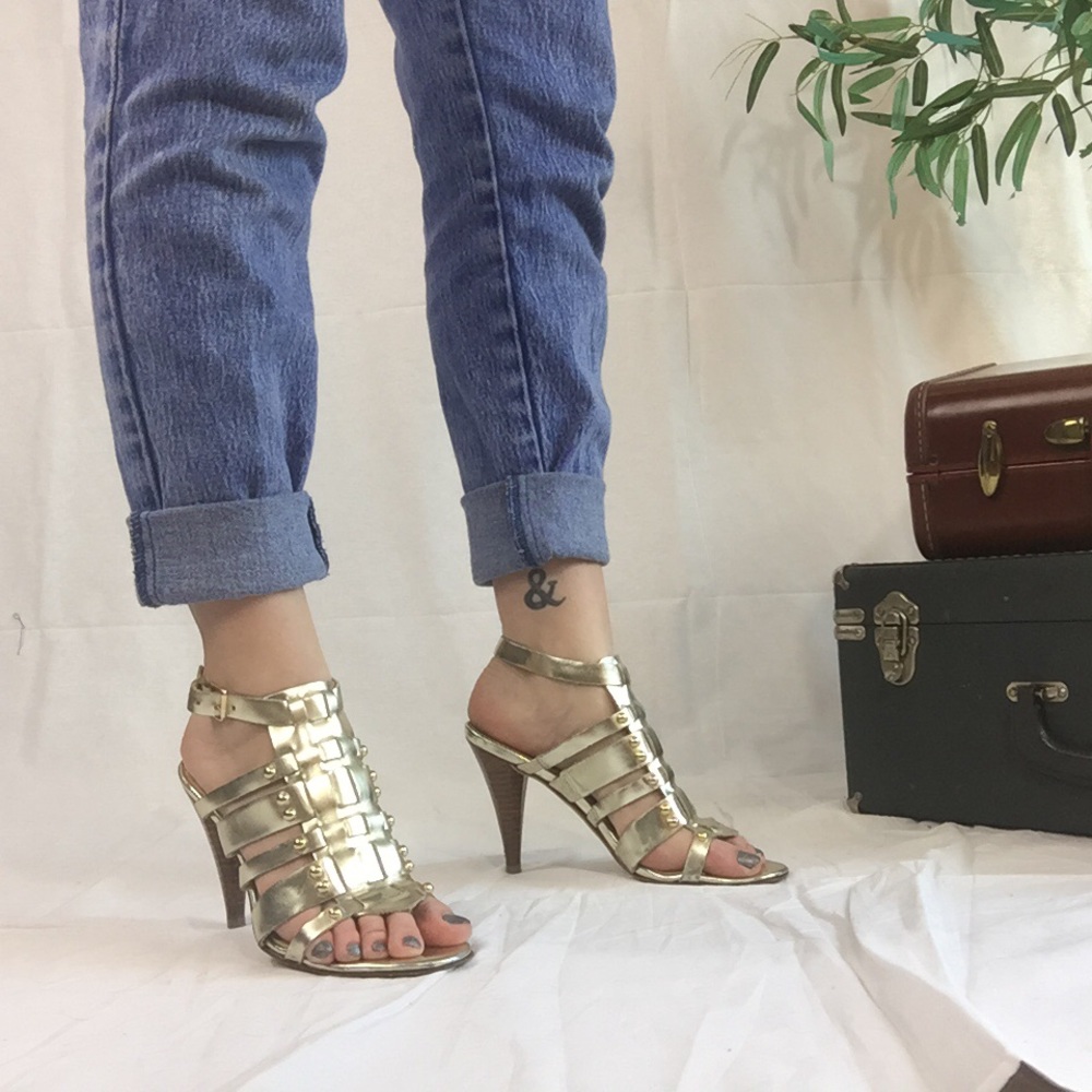 Michael Kors Metallic Silver and Gold High Heels